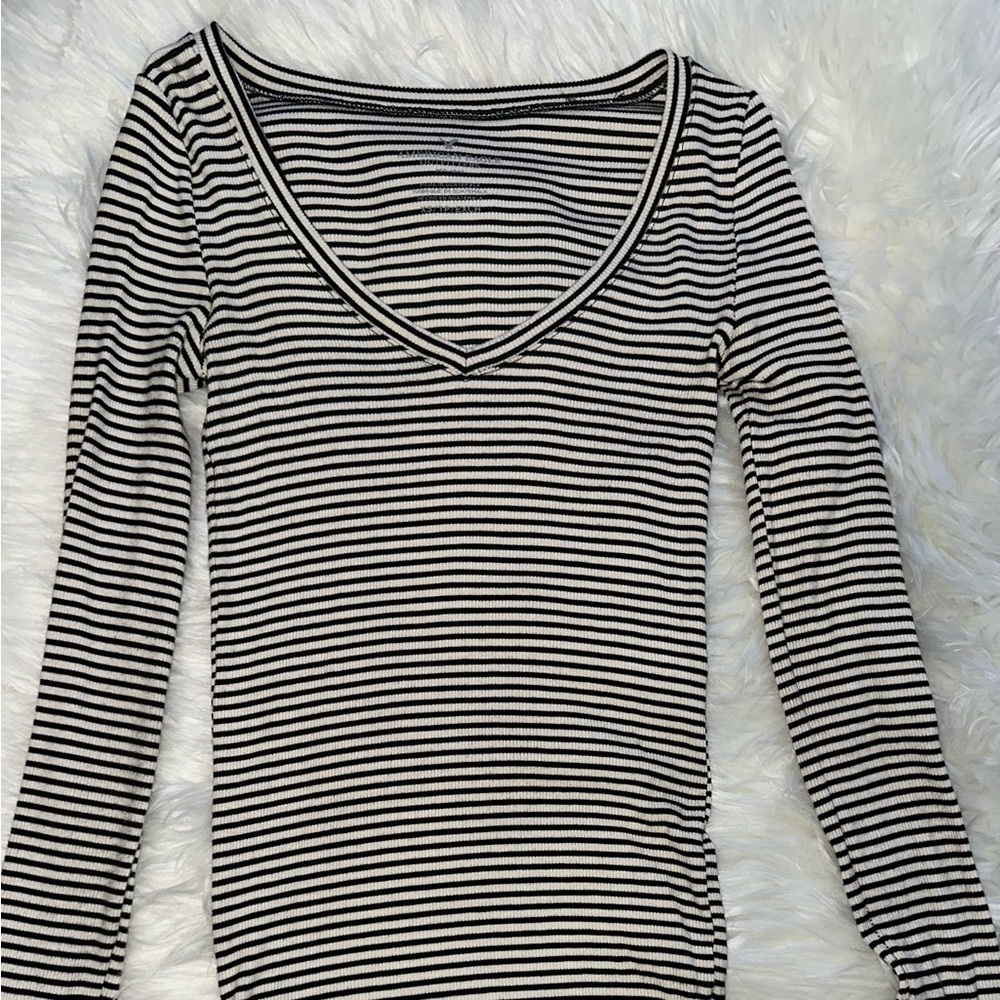 American eagle long sleeve striped XS